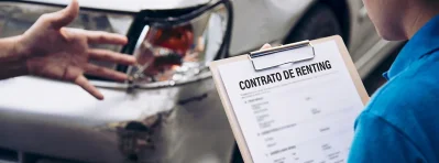 ¿Qué pasa si tengo un accidente con un coche de renting?