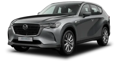 SUV gris metalizado visto de tres cuartos delanteros sobre fondo blanco de estudio