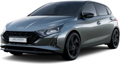 Hyundai i20 gris en renting para particulares