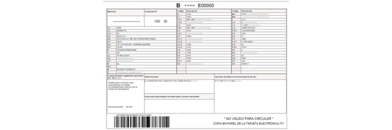 Ficha Técnica del coche